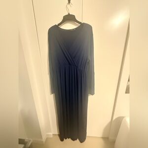 Elegant Navy Blue Maxi Dress